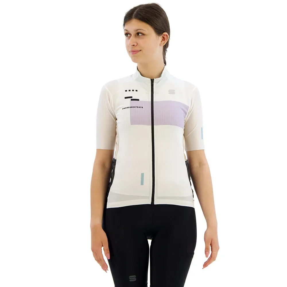 Maglia A Maniche Corte Breakout Supergiara White - Sportful - FashionsVida