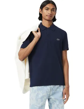 LACOSTE Polo Classic Cotton, navy l - Lacoste - FashionsVida
