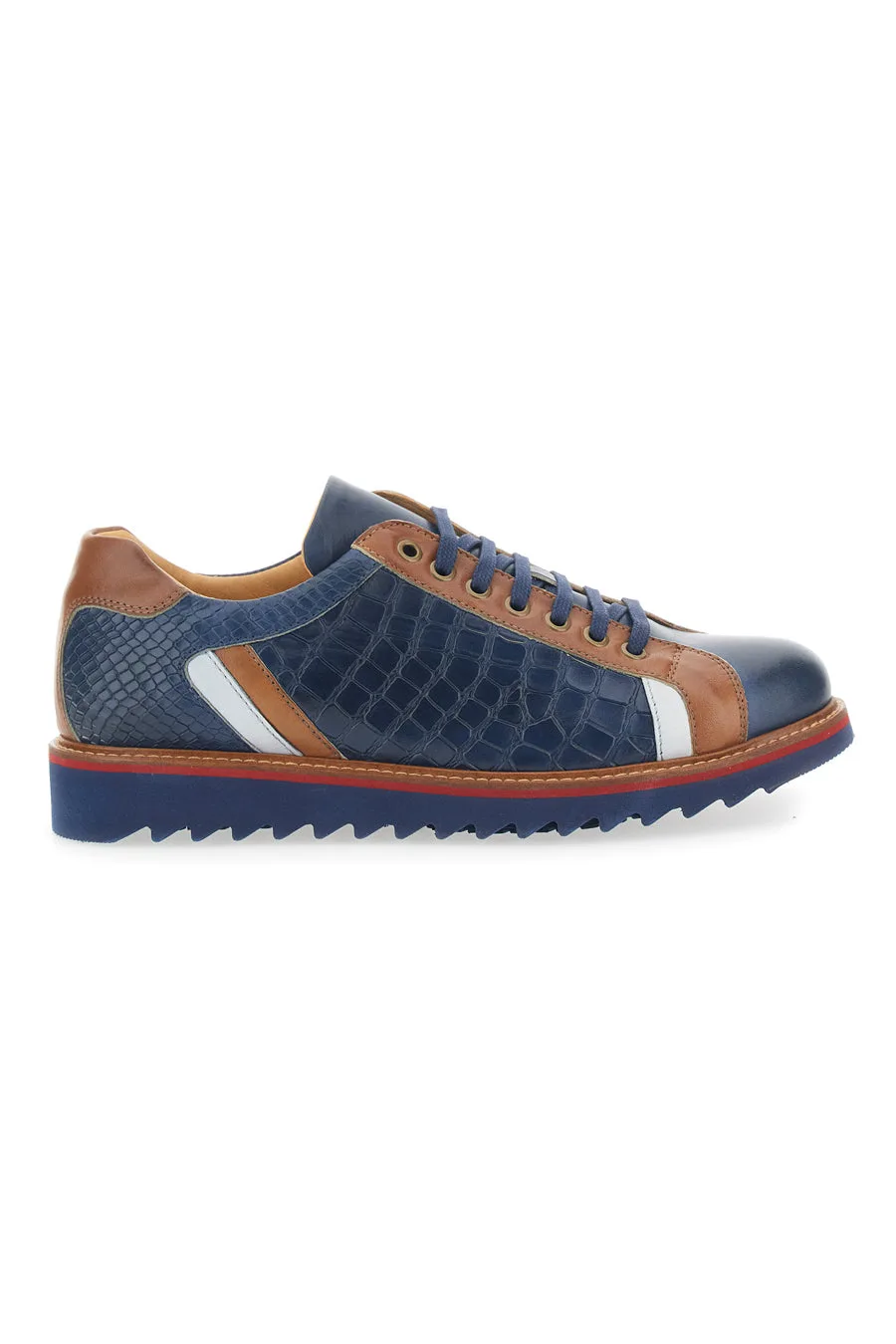 Scarpe Stringate Blu In Vera Pelle Made in Italy PT325 41 - PITTARELLO PLUS - FashionsVida