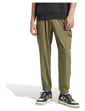 Joggers Essentials Small Logo Olive Strata / Black XS - Adidas - FashionsVida