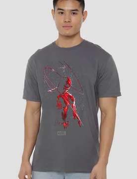 Daredevil Rain T-Shirt - Grey - Size: S - Marvel - FashionsVida