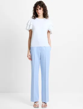 Straight Leg Trousers Blue female - French connection - FashionsVida