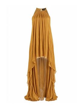 Vestido largo Mujer Mostaza 34,36,38 Mujer