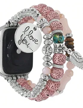 Pieza Nuevo brazalete de reloj estilo bohemio compatible con Apple Watch 1/2/3/4/5/6/7/8/9 - Shein - FashionsVida
