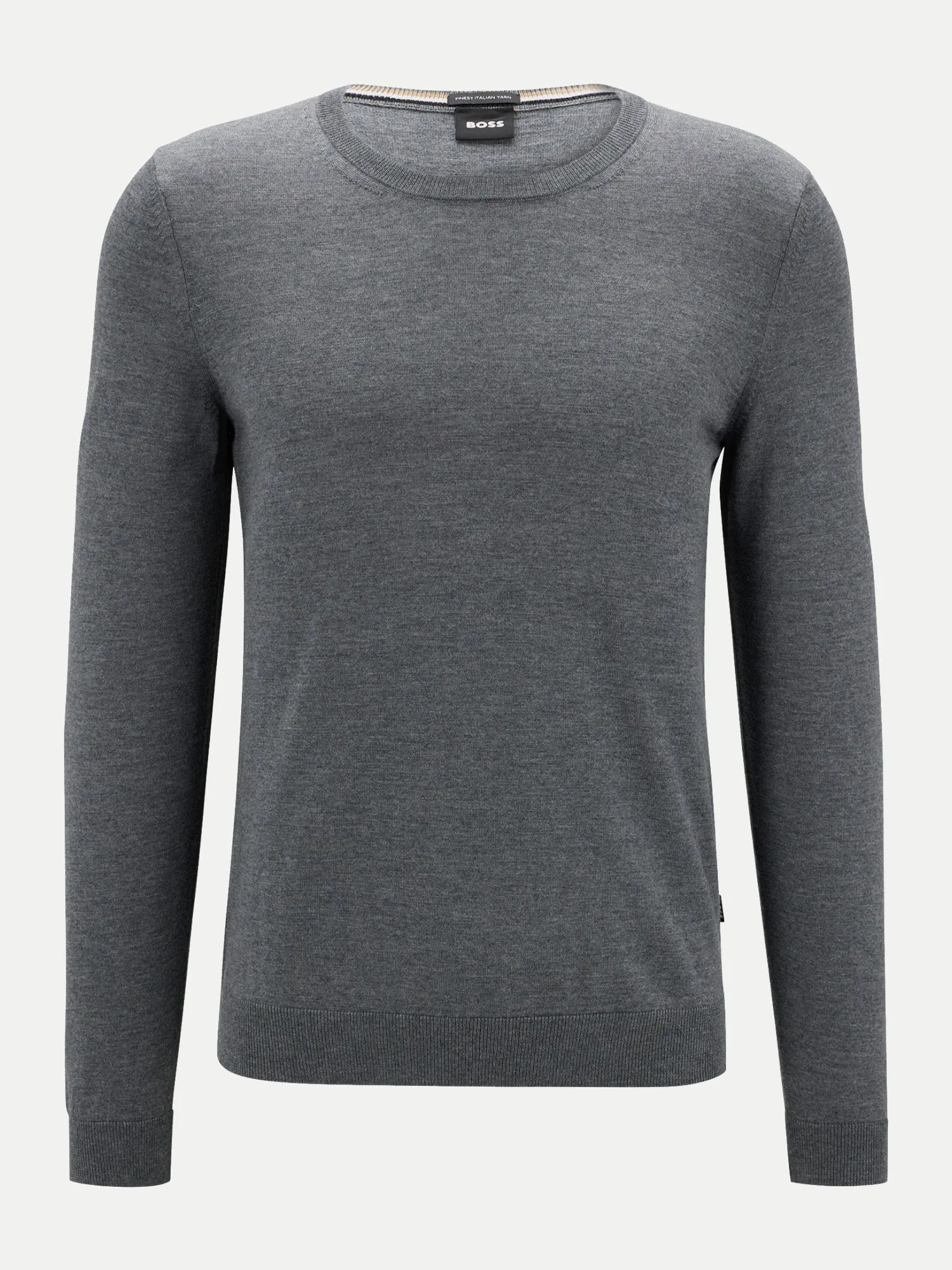 Boss Black Slim-Fit-Pullover Grau S - BOSS - FashionsVida
