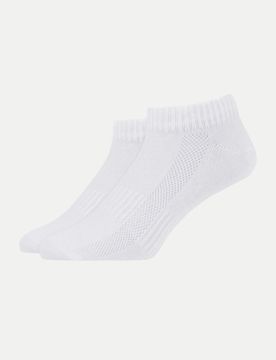 Sneakersocken Quarter Weiß 35-38