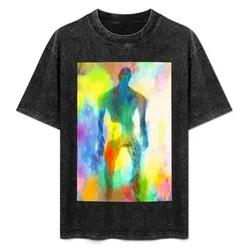 Large rainbow coloured spooky man T-Shirt Construction Work Tee Shirt