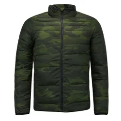 Down Bomber Mens Green Jacket - Dark Green - Size Medium