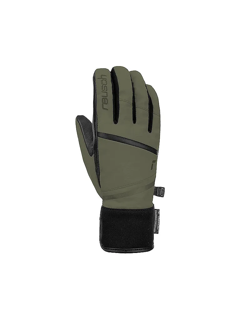 Guanti da sci da donna Tessa Stormbloxx oliva 6,5 - Reusch - FashionsVida
