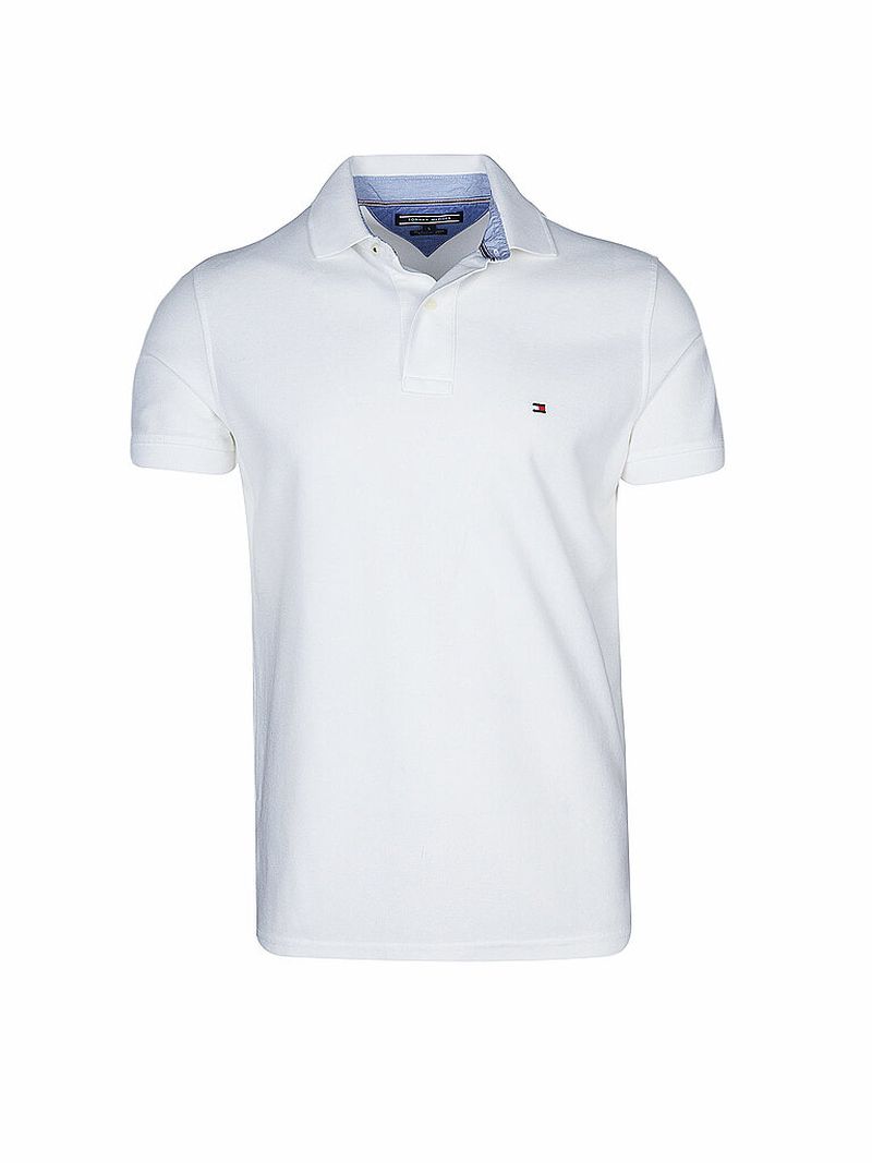 Polo de corte regular blanco M