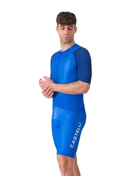 Salopette Free Aero Race S Kit Blue Italian / Grey