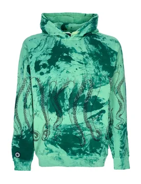 Felpa Cappuccio Uomo Freak Hoodie X Horror Pack Green - Octopus - FashionsVida