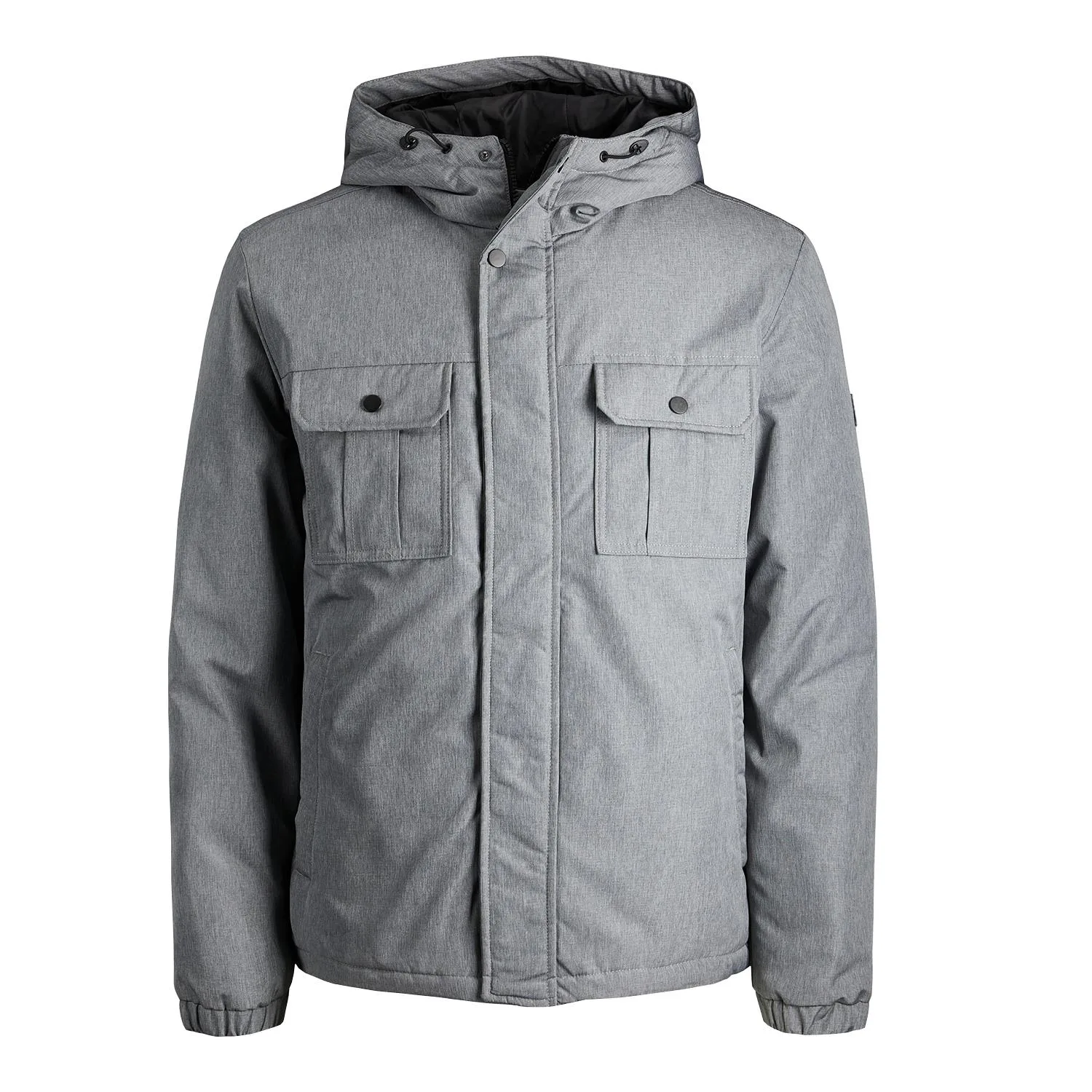 Mens Long Sleeve Outdoor Jacket - Grey - Size 2xl - Jack & jones - FashionsVida