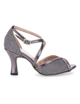 Sandali da Ballo Antracite Con Suola In Vera Pelle 4927 37