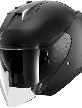 Casco Moto Jet SKWAL i3 JET BLANK Mat Nero Opaco taglia 2XL