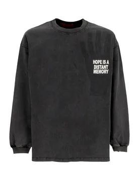 Maglietta Manica Lunga Uomo Hope L/s Tee Washed Black - Acupuncture - FashionsVida