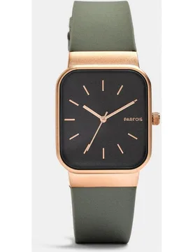Reloj de mujer con correa de silicona cuadrado - Parfois - FashionsVida