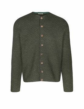 Cárdigan tradicional XAVER verde oscuro XXL