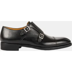Zapatos monk de hombre en piel Madison