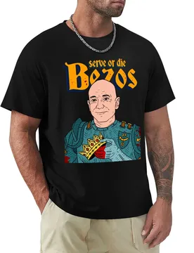 Serve king jeff bezos. amazon. T-Shirt Standard Fit Solid Tee Shirt - Aliexpress - FashionsVida