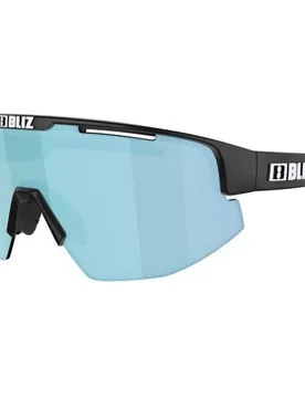 Lunettes De Soleil Matrix Matte Black Smoke Avec Ice Blue Multi/CAT3 unisex - Bliz - FashionsVida