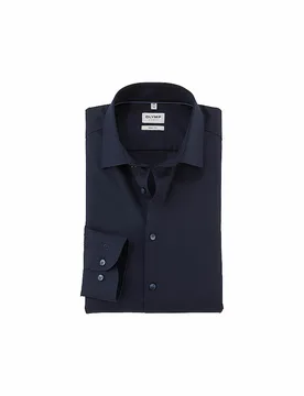 Camicia Body Fit blu 46 - Olymp Level Five - FashionsVida