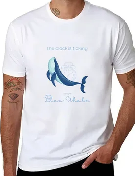 Save The Blue Whale The Clock Is Ticking Comforter T-Shirt g man t shirts for men mens graphic t shirts T-Shirt - Aliexpress - FashionsVida