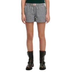 Short Stripe Elastic Navy Gingham M