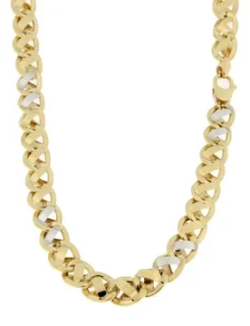 Collana Uomo Oro Giallo Bianco GL101292