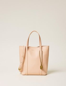 Twinset Cabas en cuir avec charm