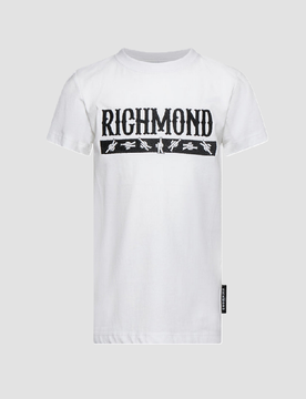 T-shirt con stampa bambino bianco