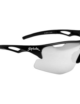 Jifter 3 negro lente espejo plata gafas ciclismo Negro (UNICA)