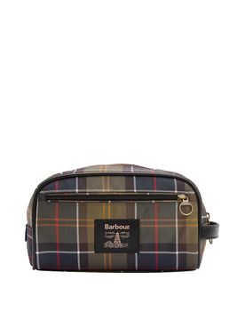 Barbour Borsa da bagno in tartan