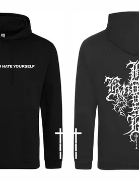Kapuzenpullover - Hate Yourself - S bis XXL - für Männer - Größe M - schwarz - Lizenziertes Merchandise! - Männer - male - Knocked Loose - FashionsVida