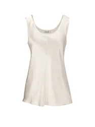 Eva Bitzer Top di seta crema 36