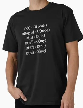 Funny programming graphic Alternative Big O Notation t shirt for Programmer O-Neck Short Sleeve Graphic clothes All size tee - Aliexpress - FashionsVida