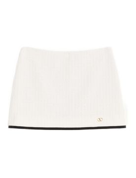 Pantaloni gonna in cotone tweed