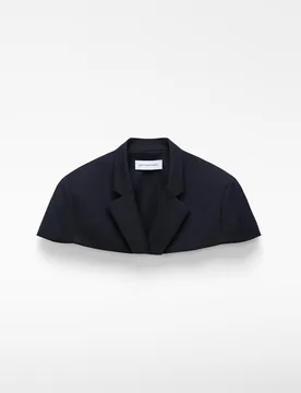 Capa de mujer corta con estructura blazer - Adolfo Dominguez - FashionsVida