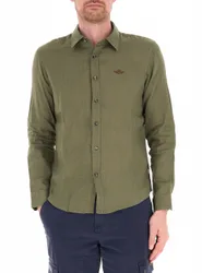 Camicia in lino VERDE MILITARE M