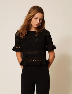 Twinset Pull avec volants