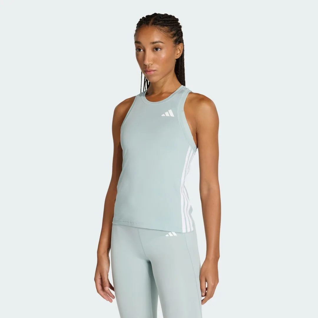 Canotta da allenamento Train Essentials 3-Stripes L Wonder Sage / White - Adidas - FashionsVida