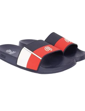 Mens Rentrays Sliders (Red/navy) - Blue & Red - Size Uk 6 - Crosshatch - FashionsVida