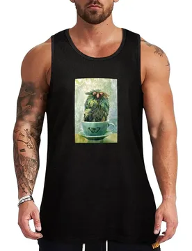 The Teacup Series: Sleepy Monster in a Teacup Tank Top Summer Beach Tank Top Casual Loose Sleeveless Shirt - Aliexpress - FashionsVida
