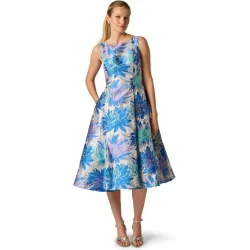 Vestido jacquard largo