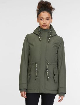 Winterjacke - S bis L - für Damen - Größe S - dunkelgrün - Frauen - female