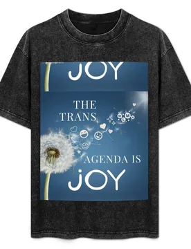 The Trans Agenda Is Joy T-Shirt Plus Size Simple Casual Top - Aliexpress - FashionsVida