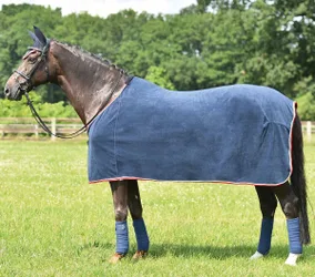 Abschwitzdecke Wave, navy 115 cm