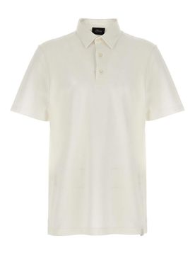 Brioni Shirt di polo di cotone