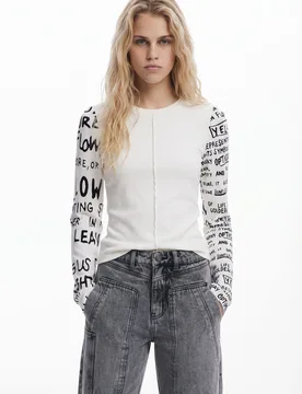 Cardigan oversize en maille WHITE XS female - Desigual - FashionsVida