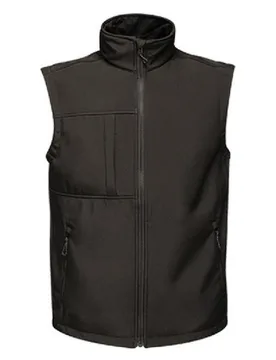 Mens Octagon Ii Printable Soft Shell Bodywarmer (Black/black) - Size X-Large - Regatta - FashionsVida